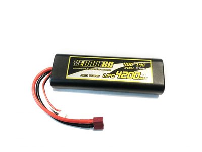 YellowRC Lipo 40c 4200mah 7.4 Round Hardcasem Deans, Yel2642t - 2642T