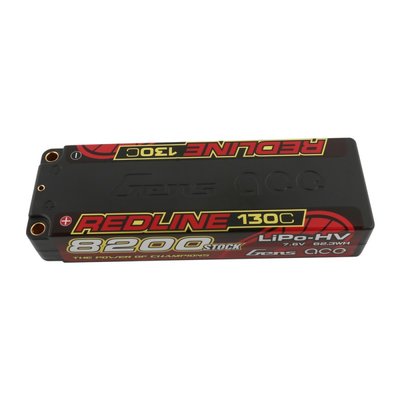 Gens ace Redline Series 8200mAh 7.6V 2S 130C HV LiPo (5mm, 301g)