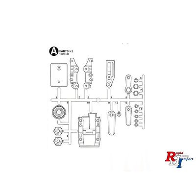 10015144 TA08 A Onderdelen Stuurarm/Pully 58693