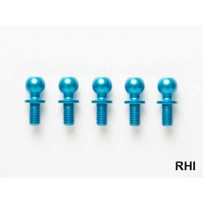 TAMIYA 53906 Alu Ball Connector (5) blue anodized