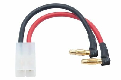 LRP LiPo Hardcase adapter wire - 4mm male plug to Tamiya 90d