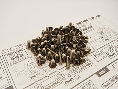 Hiro Seiko Xray X4'24 Titanium Hex Socket Screw Set (118pcs)