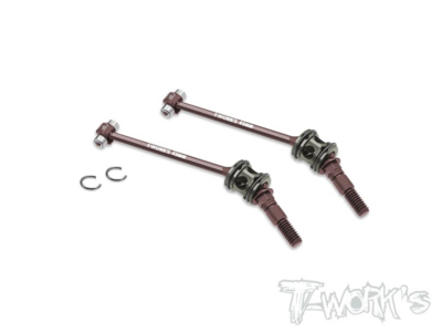 T-Work`s Ball Bearing ECS Front Drive Shaft with Aluminum Bushing X4-2023 + X4F-2024 (2)