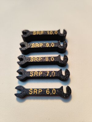 Xray X10 Front Arm Spacer Set (Thick spacer set)