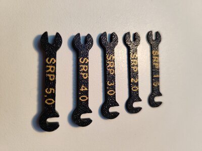 Xray X10 Front Arm Spacer Set (Thin spacer set)