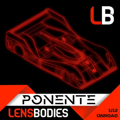Lens Bodies Ponente 1:12 Onroad Clear Body -Light