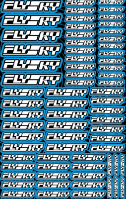 Flysky Racing Design Pre-Cut Stickers BLUE