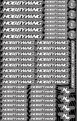 Hobbywing Design Pre-Cut Stickers LIGHT GREY