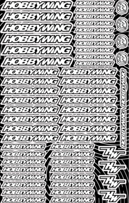 Hobbywing Design Pre-Cut Stickers WHITE