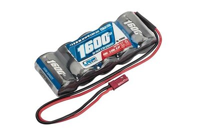 LRP Xtec Rx-pack Straight 2/3a Nimh - Bec - 6.0v - 1600mah, 430602 - 430602