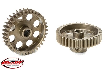 Corally 48DP Pinion Short Hardened Steel 36 Teeth Shaft Dia. 3.17mm