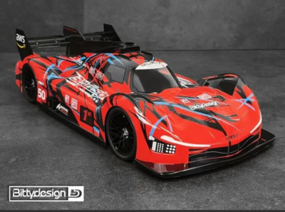 Bittydesign 499T 1/10 LMH body 1:10  190mm (Tamiya TT-02)