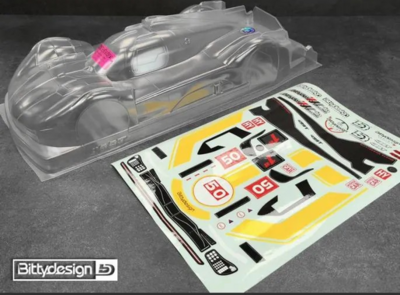 Bittydesign 499T 1/10 LMH body 1:10  190mm (Tamiya TT-02)