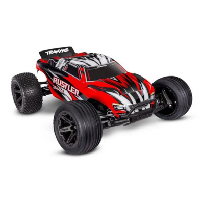 Traxxas Rustler 2wd Brushed Incl Battery & Usb-c Charger Red X - 37254-8-REDX