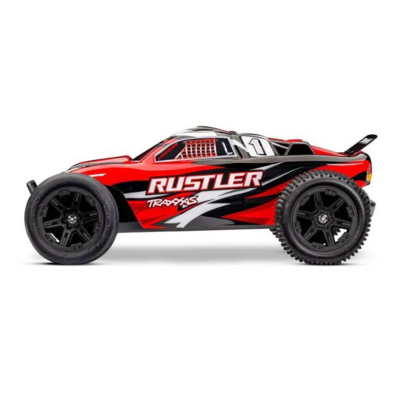 Traxxas Rustler 2wd Brushed Incl Battery & Usb-c Charger Red X - 37254-8-REDX