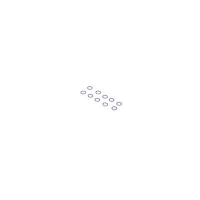 M3 Alloy Washers Grey 0.5mm (pk10)