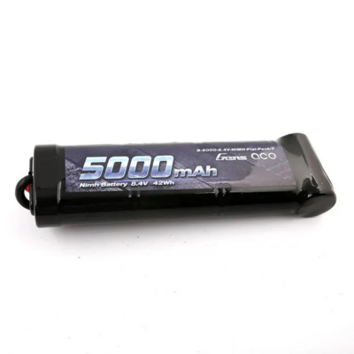 Gens Ace 5000mah 8.4v 7-cell Nimh Flat Battery Pack With T Plug - 5000-8.4V-NIMH-Flat-Pack-TRX