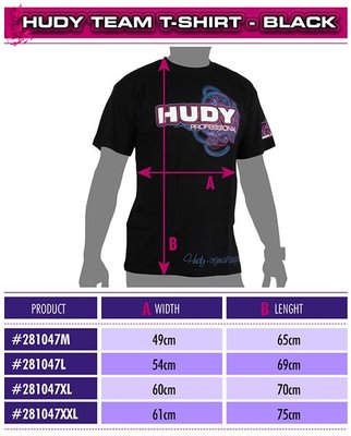 HUDY T-SHIRT - BLACK (XXL) - 281047XXL