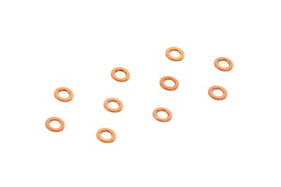 XRAY ALU SHIM 3x5x0.5MM - ORANGE (10) - 303142-O