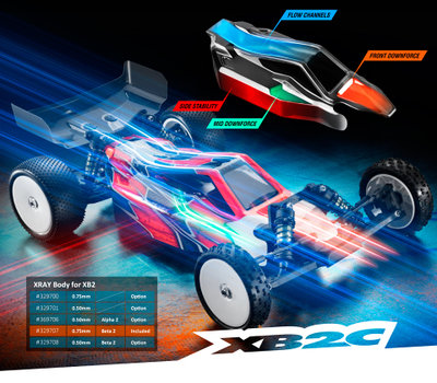 XRAY XB2 - 2019 Specs - 2WD 1/10 Electric Off-Road Carpet Edition - 320006