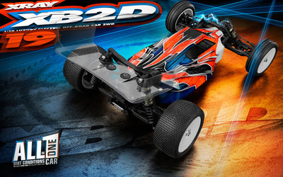 XRAY XB2 - 2019 SPECS - 2WD 1/10 ELECTRIC OFF-ROAD CAR - DIRT EDITION - 320005