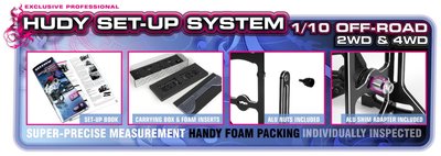 HUDY Universal Exclusive Set-Up System For 1/10 Off-Road Cars 4WD - 108905
