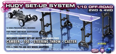 HUDY Universal Exclusive Set-Up System For 1/10 Off-Road Cars 4WD - 108905