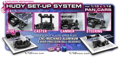 HUDY Universal Exclusive Set-Up System For 1/10 & 1/12 Pan Cars - 109405