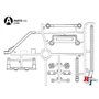 TAMIYA M-07 A Parts (Body Mounts) - 51595