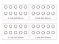 MR33 Shim Washer Set 5,1 x 6,5mm 0,05 / 0,1 / 0,2 / 0,3mm (10ea)