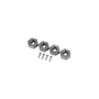 LRP Aluminium Wheel-adapter Blue (4pcs) - S10 Blast - 122561
