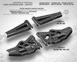Xray Xb8 Composite Front Lower Suspension Arm - Graphite - 352120-G