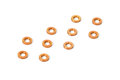 XRAY ALU SHIM 3x6x0.5MM - ORANGE (10) - 303121-O