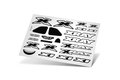 XRAY X1 STICKER FOR BODY   White - 397372